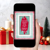 Kerstfeest Holiday Gathering Star Uitnodiging