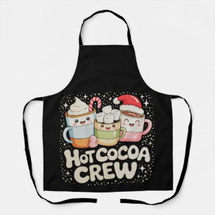 Kerstfeest Hot Cocoa Crew Kerstvakantie Familie Schort