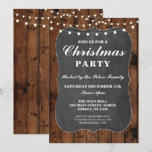 Kerstfeest Hout Rustige Chalk Dinetere Dag Kaart