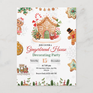 Kerstfeest Huis Decoratie Feestje Kerstmis  Briefkaart