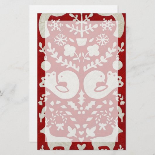 Kerstfeest II Briefpapier (Voorkant / Achterkant)