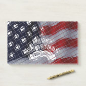 Kerstfeest in de VS: een feestelijke viering van v Post-it® Notes (Op bureau)