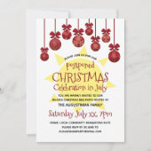 KERSTFEEST IN JULI BBQ-FEEST KAART (Voorkant)