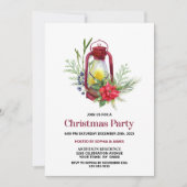 Kerstfeest in Red Poinsettia Kaart (Voorkant)