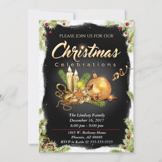 Kerstfeest Kaart (Voorkant)