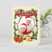 kerstfeest kaart (Staand voorkant)