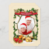 kerstfeest kaart (Voorkant / Achterkant)