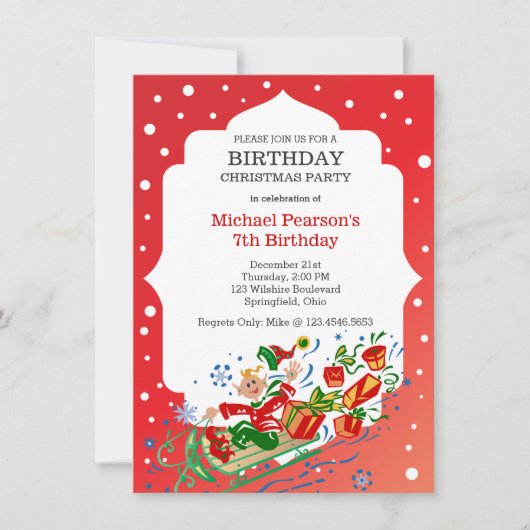 kerstfeest kaart (Voorkant)