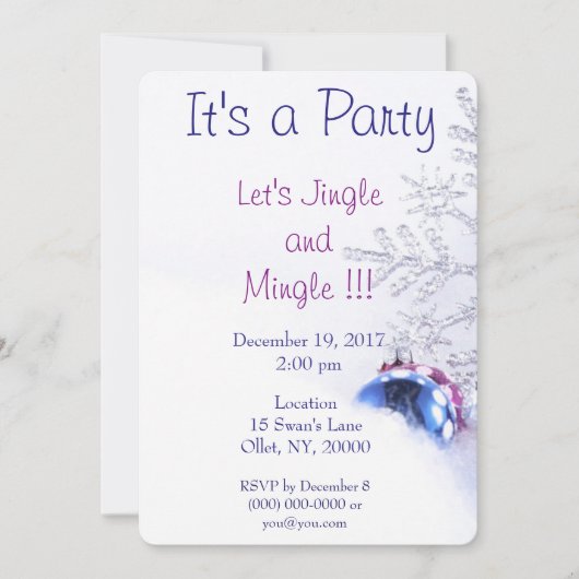 kerstfeest kaart (Voorkant)