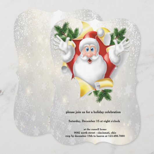 kerstfeest kaart (Voorkant / Achterkant)