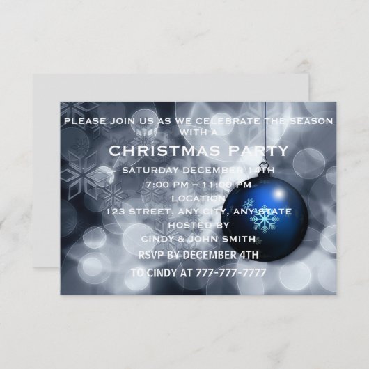 kerstfeest kaart (Voorkant / Achterkant)