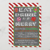 kerstfeest kaart (Voorkant / Achterkant)