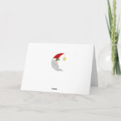 Kerstfeest Kaart met kerstman, open haard en kerst (Achterkant)