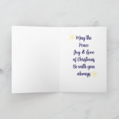 Kerstfeest Kaart van het Glas in lood (Binnen)