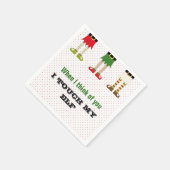 Kerstfeest Kabouter Servetten (Hoek)