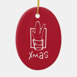 Kerstfeest Keramisch Ornament