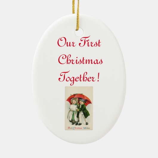 kerstfeest keramisch ornament (Achterkant)