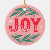 kerstfeest keramisch ornament (Voorkant)