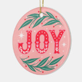 kerstfeest keramisch ornament (Links)