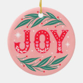 kerstfeest keramisch ornament (Achterkant)