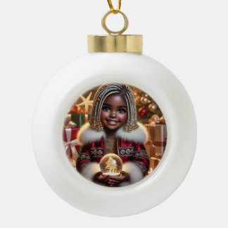 kerstfeest keramische bal ornament