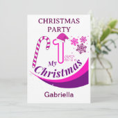 Kerstfeest Kerstfeest Baby "Mijn 1e Kerst" Kaart (Staand voorkant)