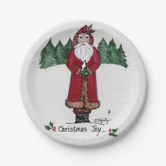 "Kerstfeest" kerstmis en witte duif Papieren Bordje (Voorkant)