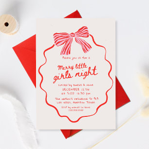 Kerstfeest meisjes avond Kerstvakantie Kaart