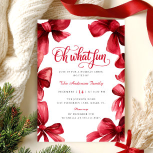 Kerstfeest met Bow-versiering Kaart