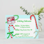 Kerstfeest met Candy Cane Kaart (Staand voorkant)