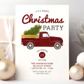  kerstfeest met een Rode Vragenwagen Kaart