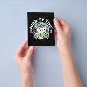 Kerstfeest met Gesponnen-ty Time Cat Flyer (Hand)