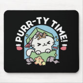Kerstfeest met Gesponnen-ty Time Cat Muismat (Voorkant)