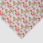 kerstfeest met gevlekt Oerwoud Tissuepapier (Detail)