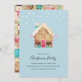 Kerstfeest met het huis van de Kerstman Kaart (Voorkant / Achterkant)