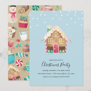Kerstfeest met het huis van de Kerstman Kaart
