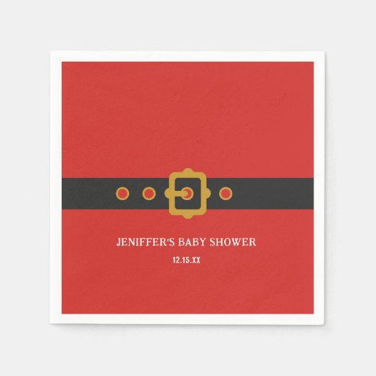 Kerstfeest met kerstfeest servet (Voorkant)