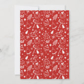 Kerstfeest met Kerstman Kaart (Achterkant)