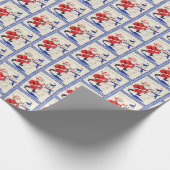 kerstfeest met kerstmis - snowman cadeaupapier (Hoek)