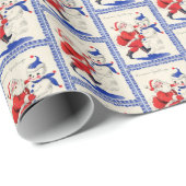 kerstfeest met kerstmis - snowman cadeaupapier (Rol Hoek)