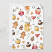 Kerstfeest met Koekjes en Cocktails Uitnodiging (Achterkant)