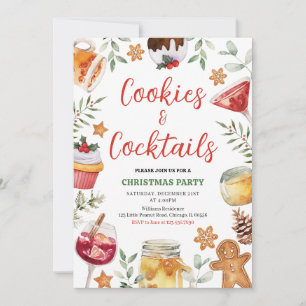 Kerstfeest met Koekjes en Cocktails Uitnodiging