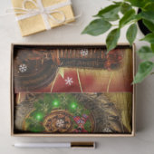  kerstfeest met rode Boerderijen Tissuepapier (Geschenk)