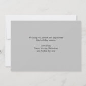 Kerstfeest met speciale Kaart op de wereldfoto (Achterkant)