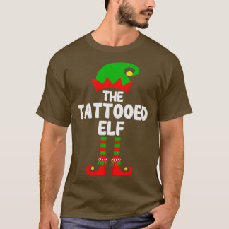 kerstfeest met tatoeëerde Elf Matching Family T-shirt