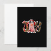 kerstfeest met varkensbrood_1 kaart (Voorkant / Achterkant)