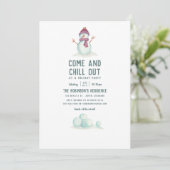 Kerstfeest met vintage winterstijl kaart (Staand voorkant)