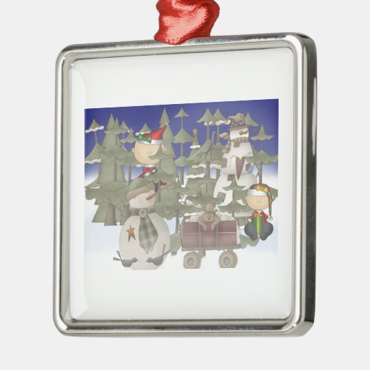 Kerstfeest Metalen Ornament (Links)