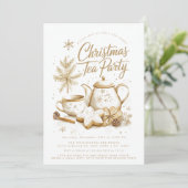 Kerstfeest minimalistisch elegant kaart (Staand voorkant)