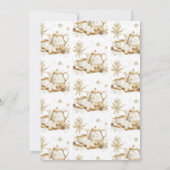 Kerstfeest minimalistisch elegant kaart (Achterkant)